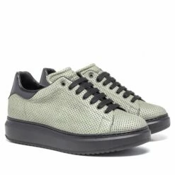 Hanoi - Elevator Sneakers In Mix Of Leathers From 2.4 To 3.1 Inches -Guidomaggi Shop 5144 1