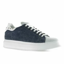 Ballard - Elevator Sneakers In Leather/fabric Mix From 2.4 To 3.1 Inches -Guidomaggi Shop ballard elevator sneakers
