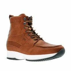 Lincoln Road - Elevator Sneakers In Full Grain Leather From 2.4 To 4 Inches