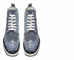 Blue Jeans - Elevator Boots In Fabric From 4 To 6 Inches -Guidomaggi Shop blue jeans elevator shoes 1