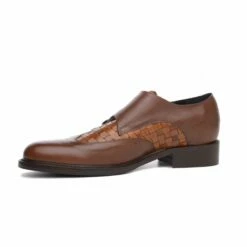 Legnano - Elevator Shoes In Full Grain Leather From 2.4 To 3.1 Inches 9 Legnano - Elevator Shoes In Full Grain Leather From 2.4 To 3.1 Inches -Guidomaggi Shop doppia fibbia intrecciata marrone 30 finale 1