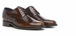 Ancona - Elevator Shoes In Brushed Leather From 2.4 To 3.1 Inches