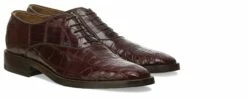 Leduc - Elevator Shoes In Crocodile Leather From 2.4 To 3.1 Inches