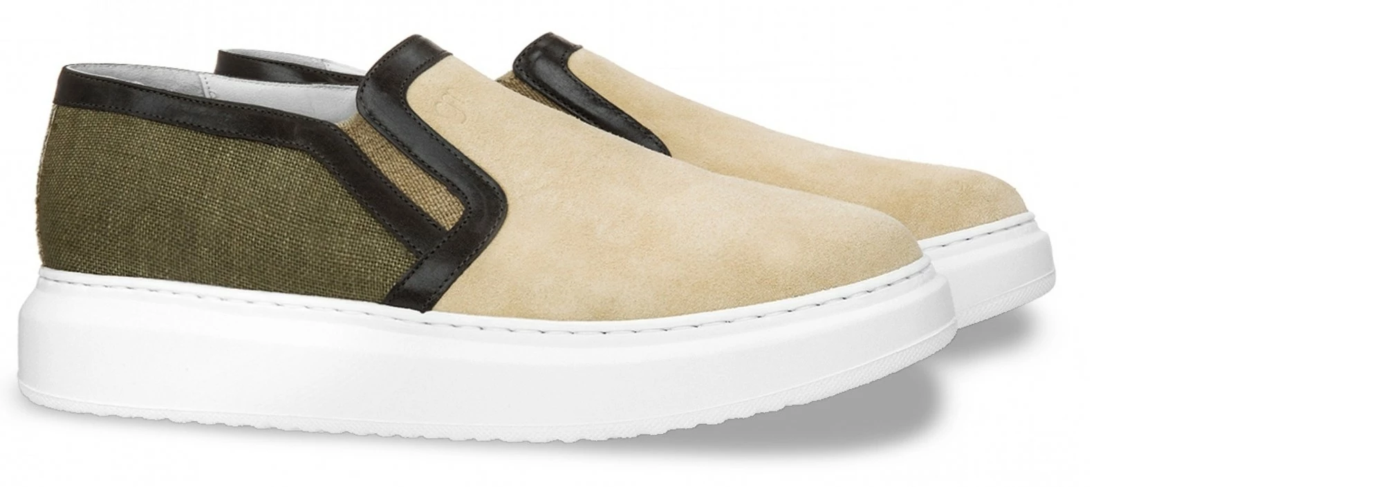 Bangkok - Elevator Slip-Ons In Leather/Fabric Up To 2.4 Inches 3 Bangkok - Elevator Slip-Ons In Leather/Fabric Up To 2.4 Inches