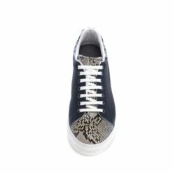 Guadalupa - Elevator Sneakers In Leather/fabric Mix From 2.4 To 3.1 Inches -Guidomaggi Shop elevator shoes 2 51