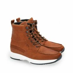 Lincoln Road - Elevator Sneakers In Full Grain Leather From 2.4 To 4 Inches -Guidomaggi Shop elevator shoes 2 83