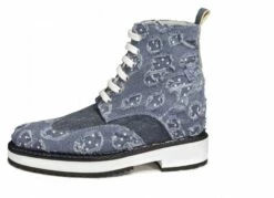 Blue Jeans - Elevator Boots In Fabric From 4 To 6 Inches -Guidomaggi Shop elevator shoes 311