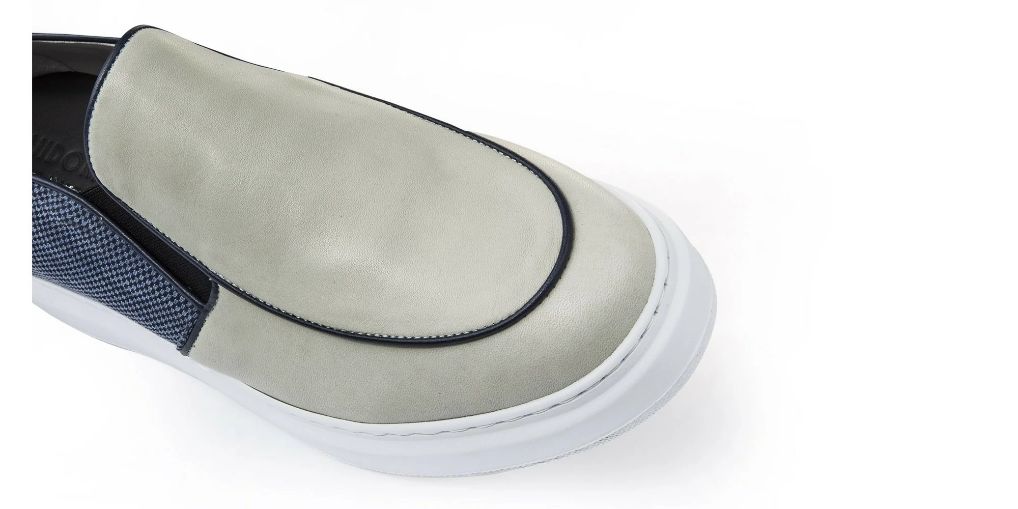 Aire - Elevator Slip-Ons In Leather/fabric Mix Up To 2.4 Inches 7 Aire - Elevator Slip-Ons In Leather/fabric Mix Up To 2.4 Inches - Image 5