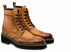 Wisconsin - Elevator Boots In Full Grain Leather From 4 To 6 Inches