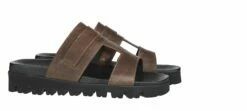 Bodrum - Elevator Sandals In Full Grain Leather Up To 6 Cm