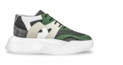 O'Neal - Elevator Sneakers In Leather/fabric Mix From 2.4 To 4 Inches -Guidomaggi Shop heght increasing shoes 1