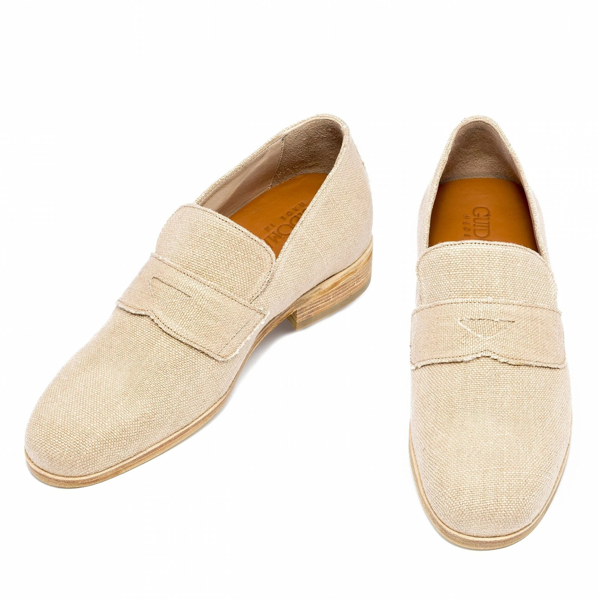 Vegan - Elevator Loafers In Fabric Up To 2.6 Inches 3 Vegan - Elevator Loafers In Fabric Up To 2.6 Inches