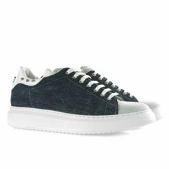 Ballard - Elevator Sneakers In Leather/fabric Mix From 2.4 To 3.1 Inches -Guidomaggi Shop height increasing shoes 2 16
