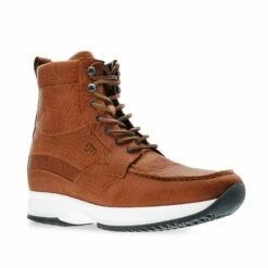 Lincoln Road - Elevator Sneakers In Full Grain Leather From 2.4 To 4 Inches -Guidomaggi Shop height increasing shoes 3 28
