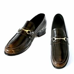 Lausanne - Elevator Loafers In Brushed Leather Up To 2.6 Inches