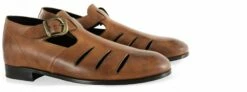 Scilla - Elevator Sandals In Full Grain Leather Up To 2 Inches