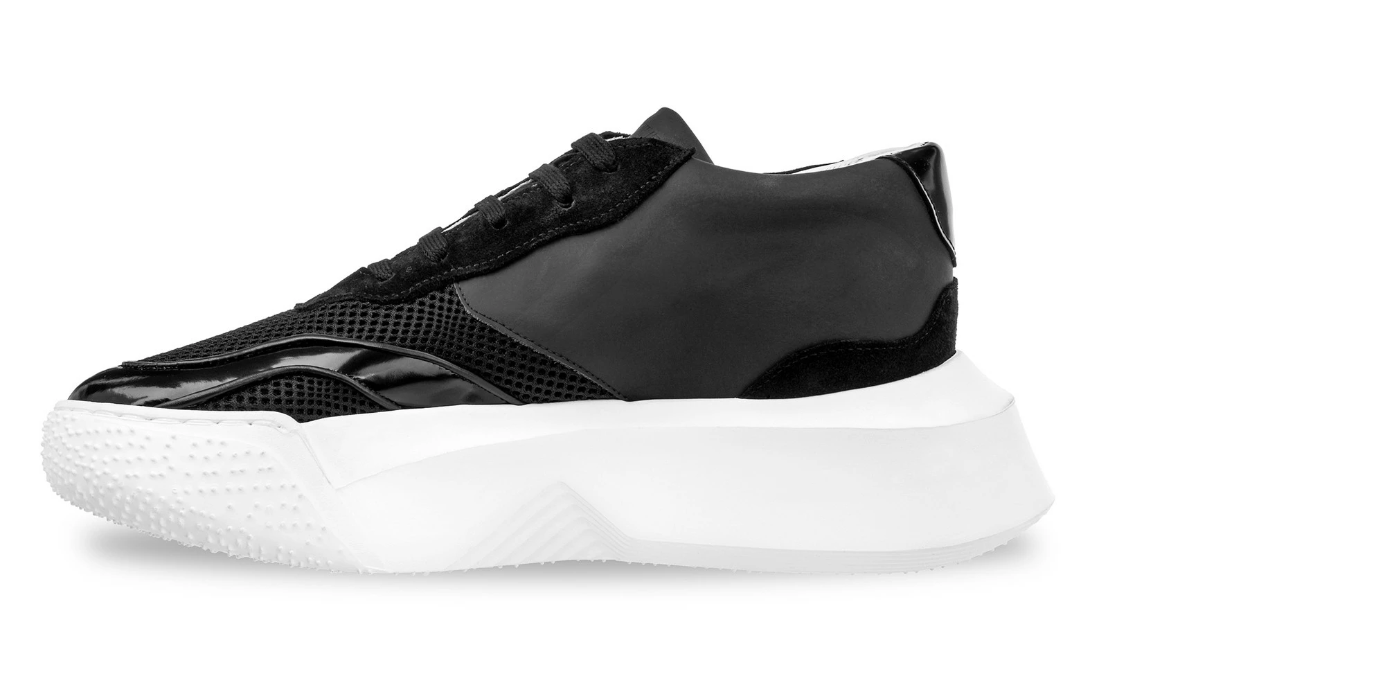 Tyga - Elevator Sneakers In Leather/fabric Mix From 2.4 To 4 Inches 5 Tyga - Elevator Sneakers In Leather/fabric Mix From 2.4 To 4 Inches - Image 3