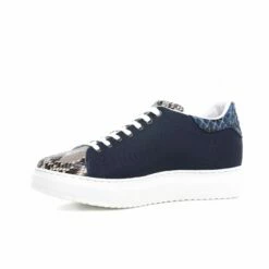 Guadalupa - Elevator Sneakers In Leather/fabric Mix From 2.4 To 3.1 Inches -Guidomaggi Shop shoes that make you taller 2 50