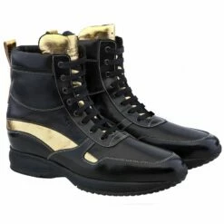 SoHo - Elevator Sneakers In Mix Of Leathers From 2.4 To 4 Inches -Guidomaggi Shop soho coppia2