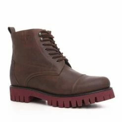 Jodhpur - Elevator Boots In Waxed Leather From 2.4 To 4 Inches