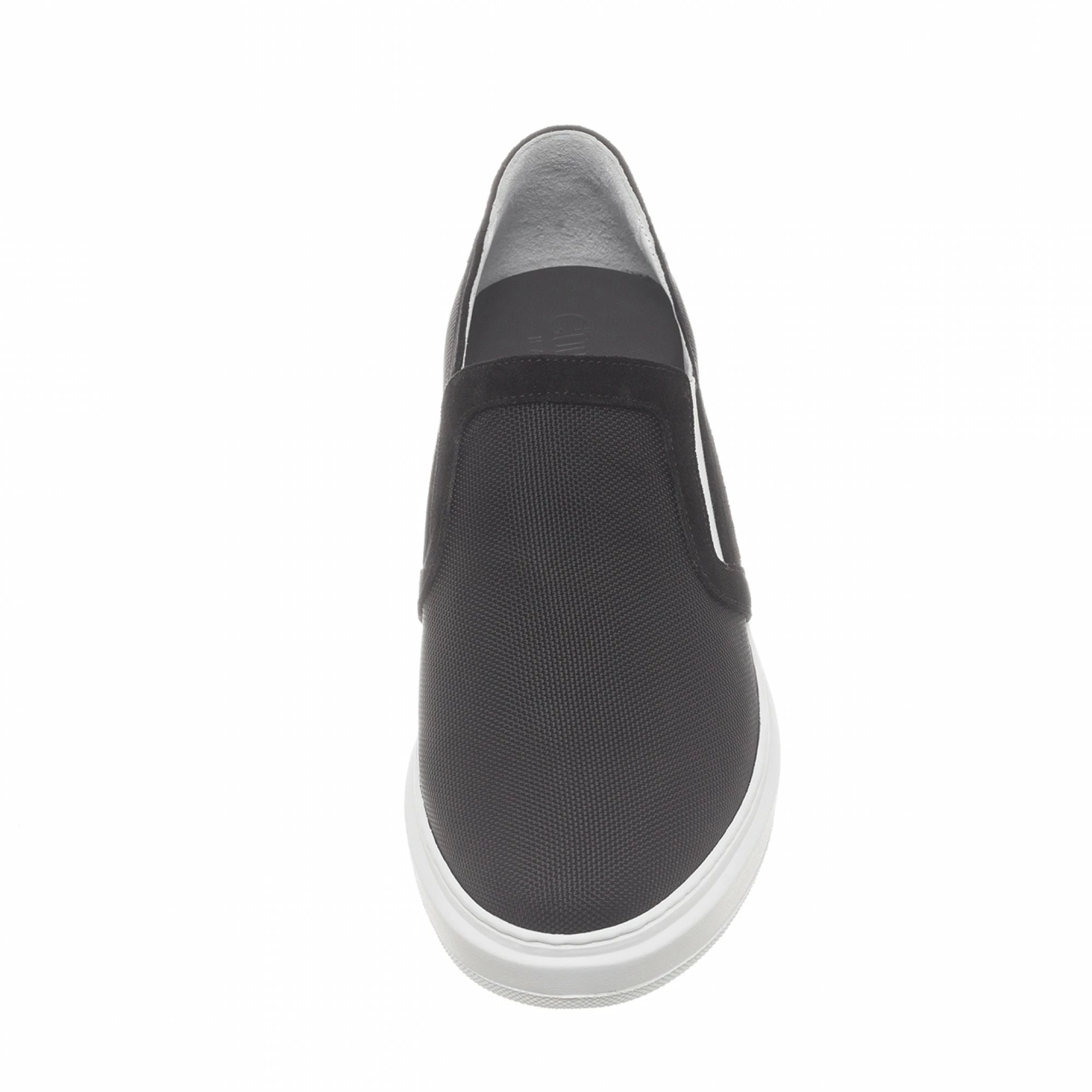 Maho Beach - Elevator Slip-Ons In Leather/fabric Mix Up To 2.4 Inches 5 Maho Beach - Elevator Slip-Ons In Leather/fabric Mix Up To 2.4 Inches - Image 3