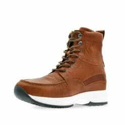 Lincoln Road - Elevator Sneakers In Full Grain Leather From 2.4 To 4 Inches -Guidomaggi Shop tall shoes for men 3