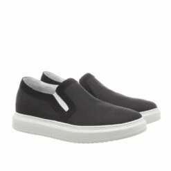 Maho Beach - Elevator Slip-Ons In Leather/fabric Mix Up To 2.4 Inches 9 Maho Beach - Elevator Slip-Ons In Leather/fabric Mix Up To 2.4 Inches -Guidomaggi Shop taller shoes maho beach