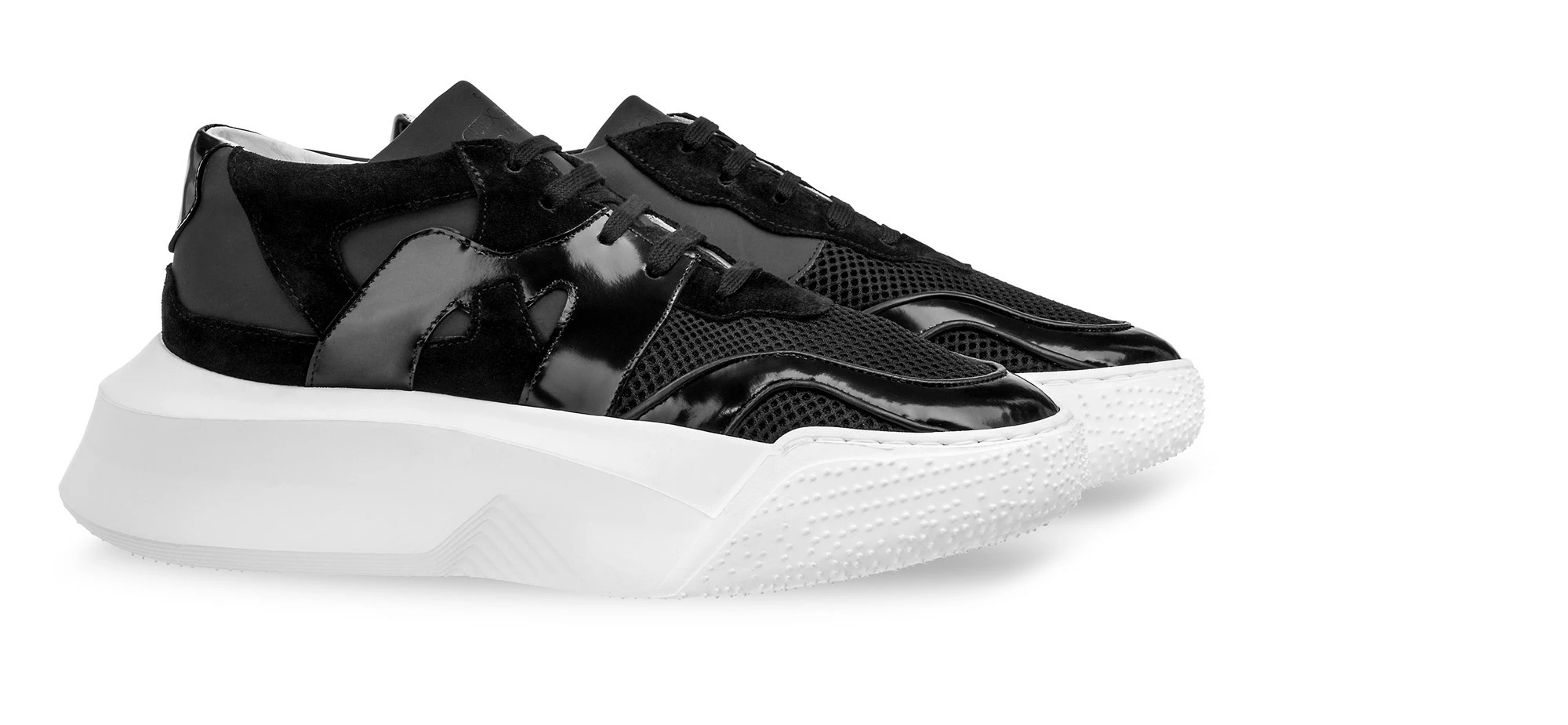 Tyga - Elevator Sneakers In Leather/fabric Mix From 2.4 To 4 Inches 3 Tyga - Elevator Sneakers In Leather/fabric Mix From 2.4 To 4 Inches